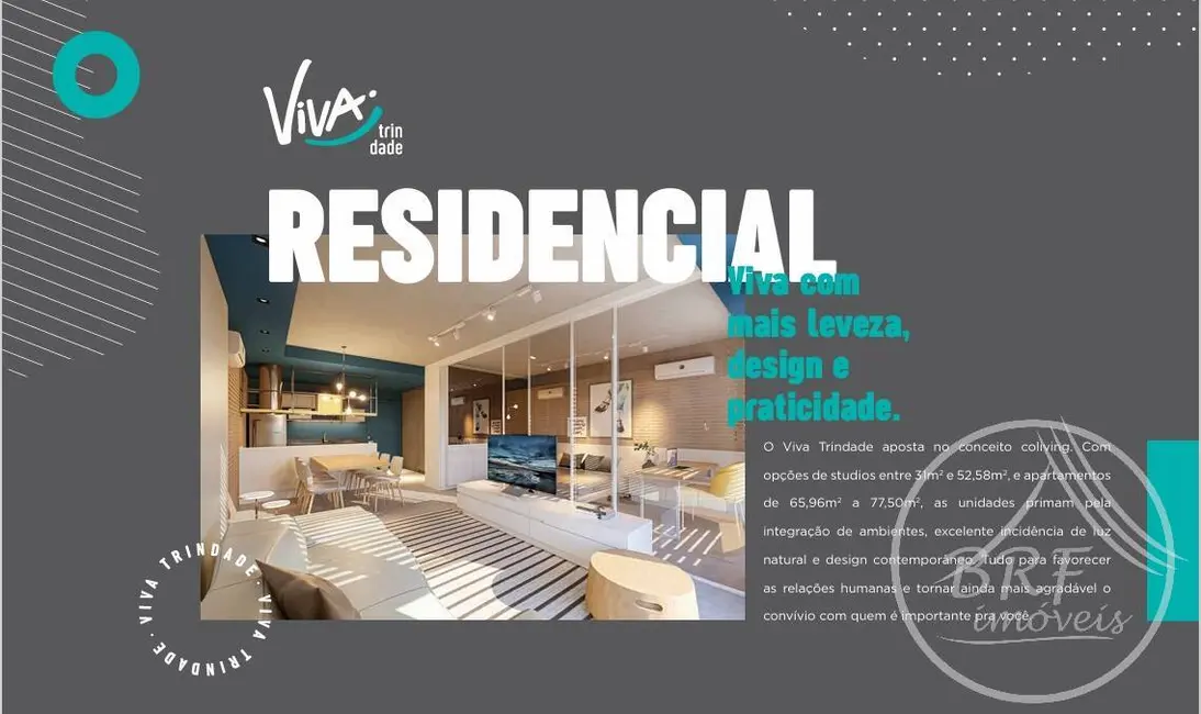 Apartamento com 1 quarto à venda, 36m2 em Trindade, Florianopolis - SC - imagem 5 Foto 5 de Apartamento com 1 quarto à venda, 36m2 em Trindade, Florianopolis - SC