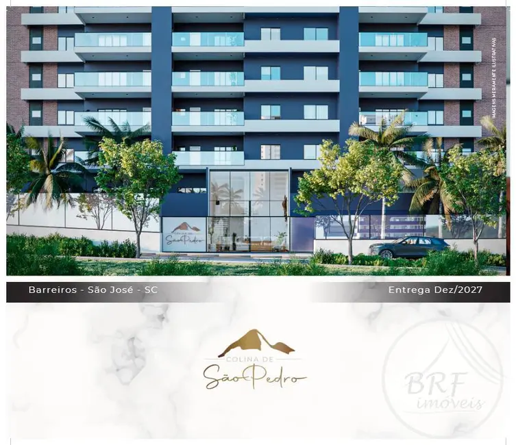 Apartamento com 3 quartos à venda, 1231400m2 em Barreiros, Sao Jose - SC - imagem 4 Foto 4 de Apartamento com 3 quartos à venda, 1231400m2 em Barreiros, Sao Jose - SC