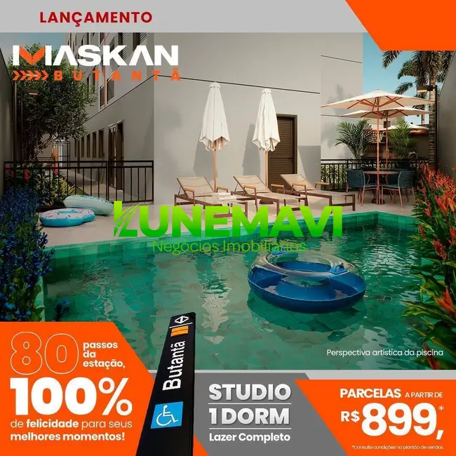 Apartamento com 2 quartos à venda, 31m2 em Butantã, São Paulo - SP - imagem 3 Foto 3 de Apartamento com 2 quartos à venda, 31m2 em Butantã, São Paulo - SP