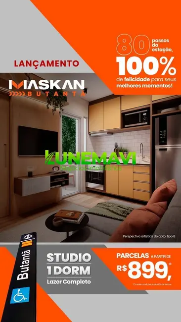 Apartamento com 2 quartos à venda, 31m2 em Butantã, São Paulo - SP - imagem 2 Foto 2 de Apartamento com 2 quartos à venda, 31m2 em Butantã, São Paulo - SP