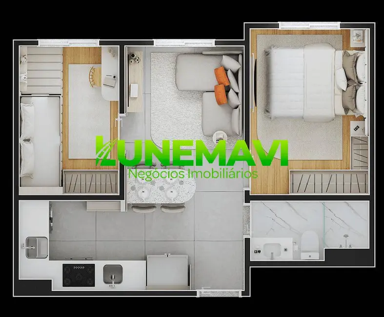 Foto 2 de Apartamento com 2 quartos à venda em Vila Cristina, Ferraz De Vasconcelos - SP
