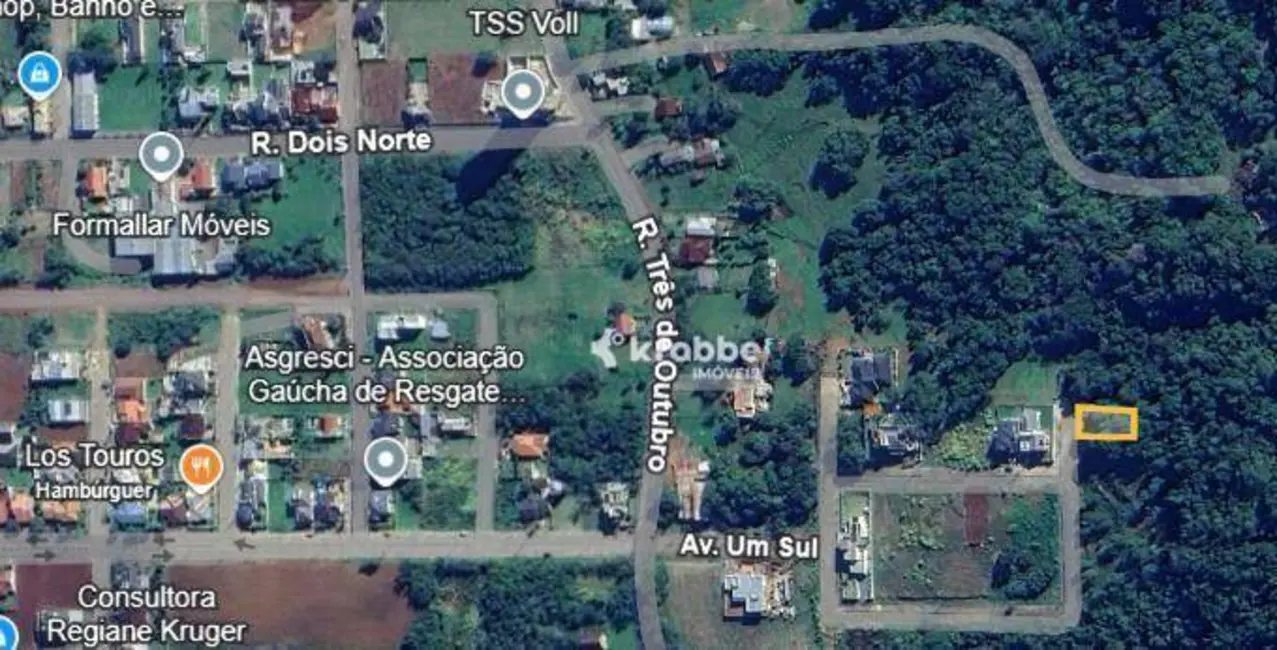 Foto 2 de Terreno / Lote à venda, 439m2 em Teutonia - RS