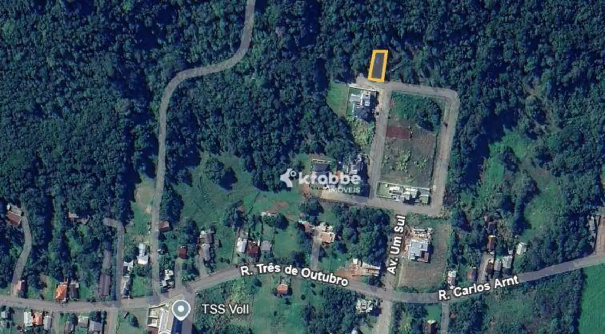 Foto 2 de Terreno / Lote à venda, 439m2 em Languiru, Teutonia - RS