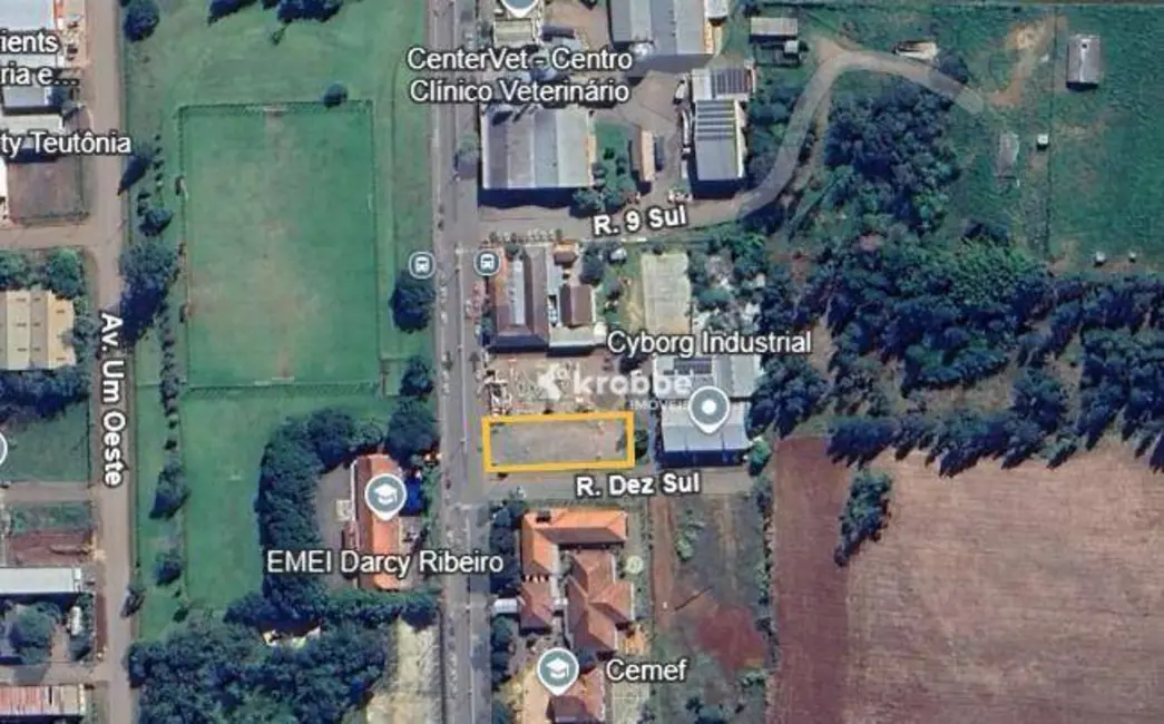 Foto 2 de Terreno / Lote à venda, 1006m2 em Teutonia - RS