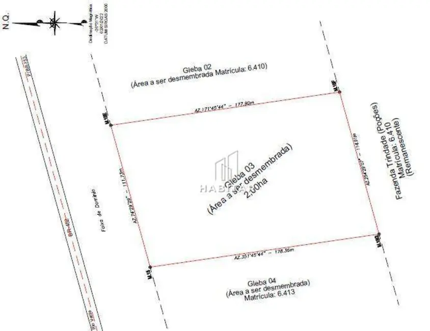 Foto 2 de Terreno / Lote à venda, 20000m2 em Itumbiara - GO