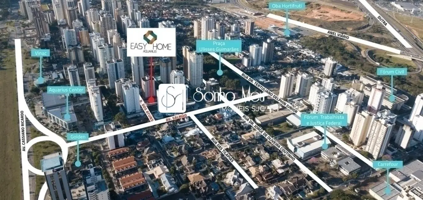 Foto 2 de Apartamento com 2 quartos à venda, 75m2 em Sao Jose Dos Campos - SP