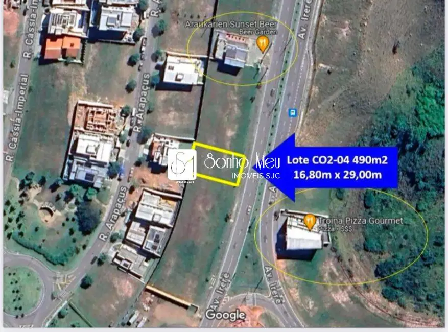 Terreno / Lote à venda, 490m2 em Sao Jose Dos Campos - SP - imagem 3 Foto 3 de Terreno / Lote à venda, 490m2 em Sao Jose Dos Campos - SP