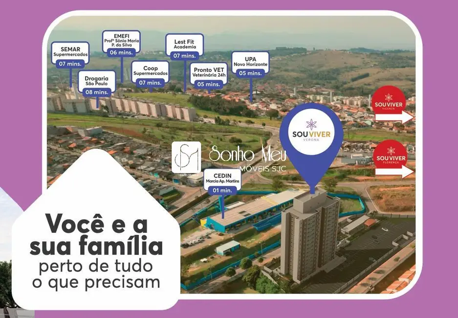 Apartamento com 2 quartos à venda, 49m2 em Sao Jose Dos Campos - SP - imagem 3 Foto 3 de Apartamento com 2 quartos à venda, 49m2 em Sao Jose Dos Campos - SP