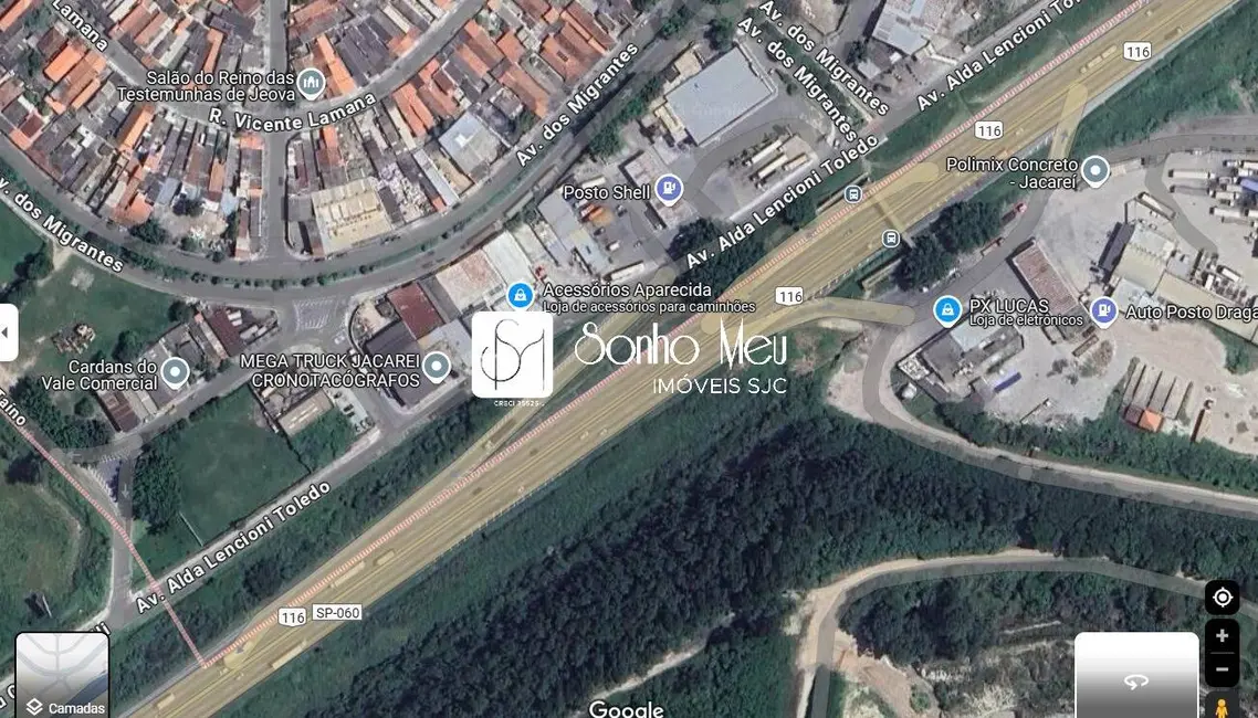 Foto 2 de Terreno / Lote à venda, 3000m2 em Parque Meia Lua, Jacarei - SP