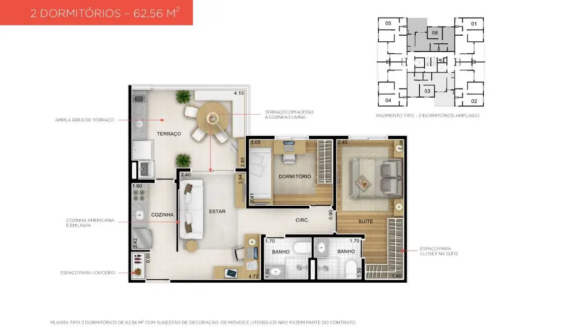 Apartamento com 2 quartos à venda, 59m2 em Vila Paulista, São Paulo - SP - imagem 5 Foto 5 de Apartamento com 2 quartos à venda, 59m2 em Vila Paulista, São Paulo - SP