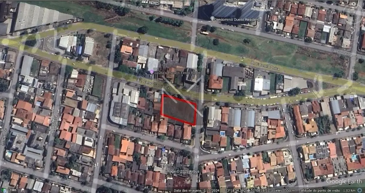 Foto 1 de Terreno / Lote à venda, 1624m2 em Dom Pedro I, Londrina - PR