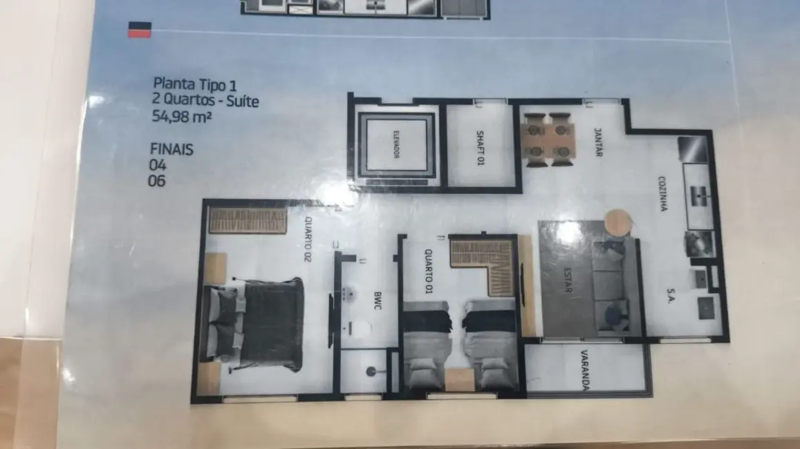 Foto 6 de Apartamento com 2 quartos à venda, 57m2 em Sao Jose Dos Campos - SP