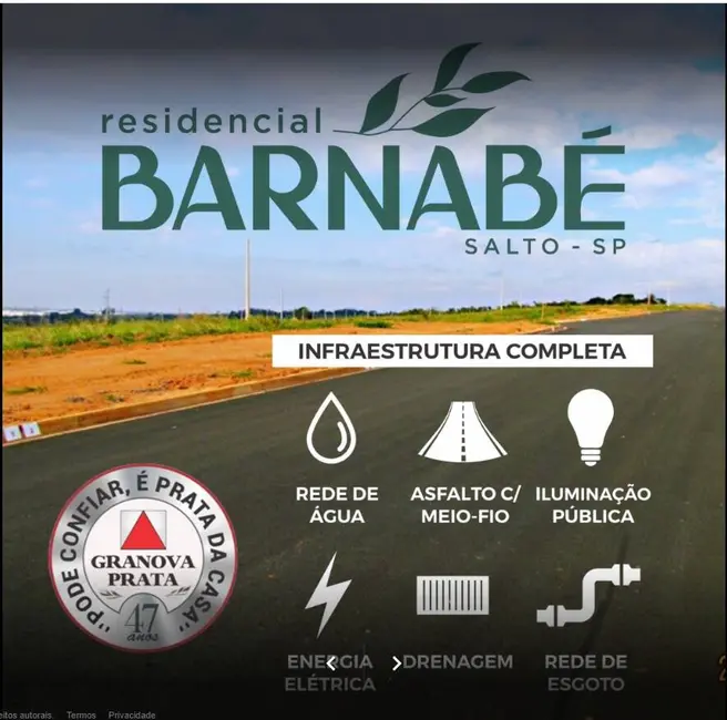 Foto 2 de Terreno / Lote à venda, 400m2 em Jardim Marília, Salto - SP