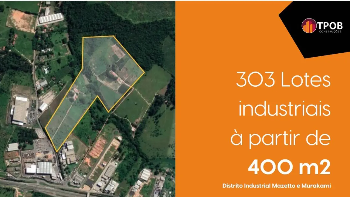 Foto 1 de Terreno / Lote à venda, 400m2 em Distrito Industrial do Lageado, Salto - SP