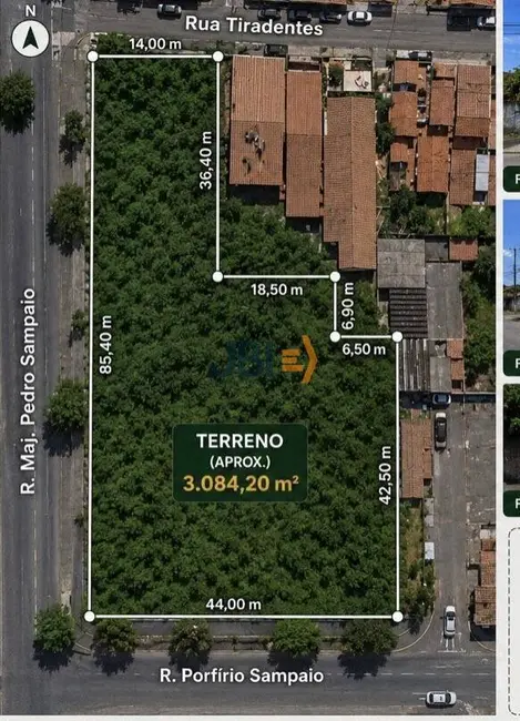Terreno / Lote à venda, 3084m2 em Bela Vista, Fortaleza - CE - imagem 2 Foto 2 de Terreno / Lote à venda, 3084m2 em Bela Vista, Fortaleza - CE