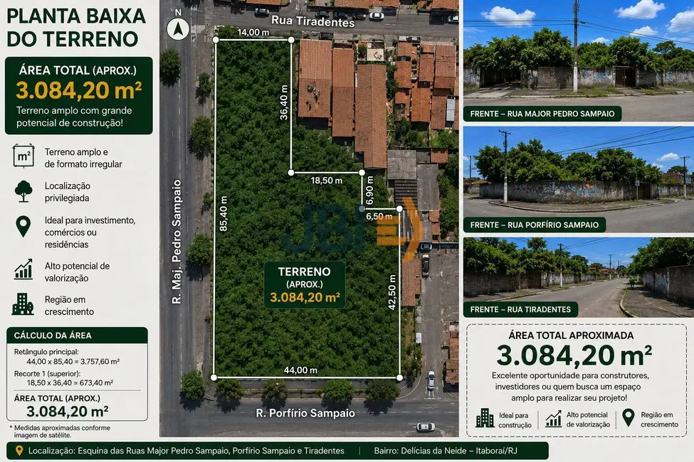Terreno / Lote à venda, 3084m2 em Bela Vista, Fortaleza - CE - imagem 1 Foto 1 de Terreno / Lote à venda, 3084m2 em Bela Vista, Fortaleza - CE