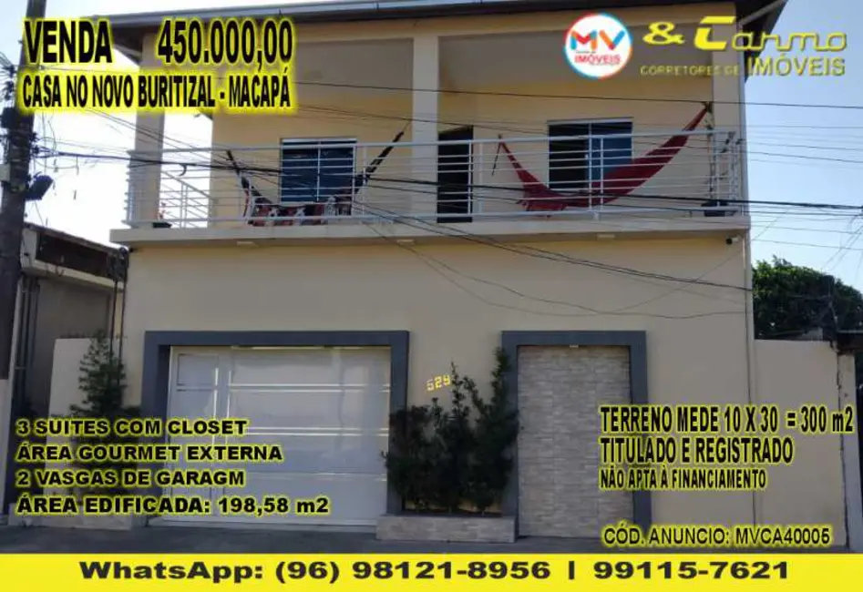 Foto 1 de Casa Comercial com 4 quartos à venda, 198m2 em Macapa - AP