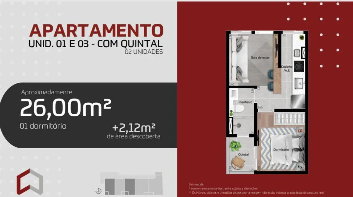 Foto 3 de Apartamento com 1 quarto à venda, 26m2 em Guaianazes, São Paulo - SP