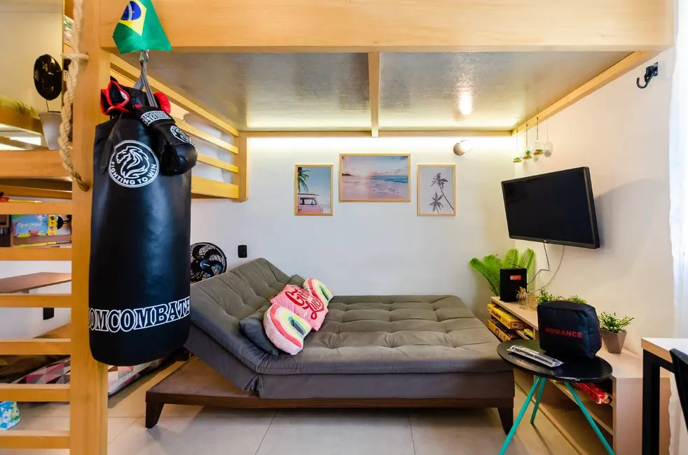 Foto 6 de Apartamento com 1 quarto à venda, 32m2 em Itararé, Sao Vicente - SP