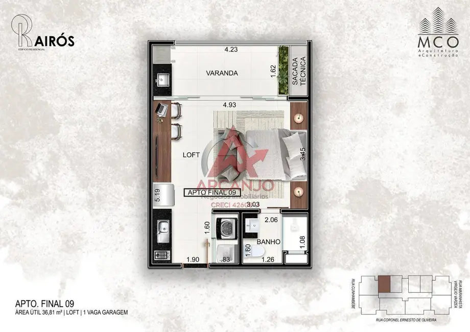 Foto 3 de Apartamento com 1 quarto à venda, 36m2 em Centro, Ubatuba - SP