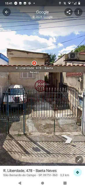 Foto 1 de Terreno / Lote com 1 quarto à venda, 283m2 em Baeta Neves, Sao Bernardo Do Campo - SP