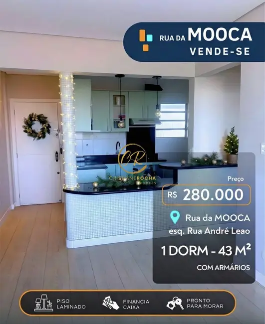 Foto 1 de Apartamento com 1 quarto à venda, 43m2 em Brás, São Paulo - SP