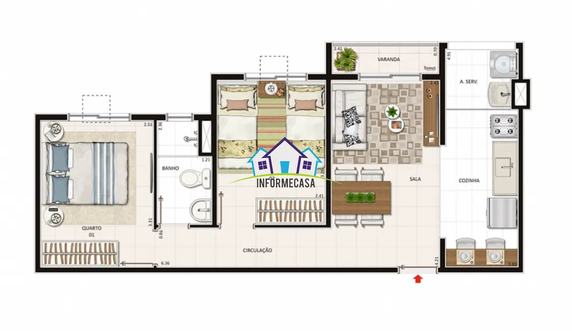 Foto 4 de Apartamento com 2 quartos à venda, 42m2 em Irajá, Rio De Janeiro - RJ