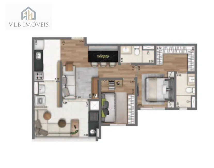 Foto 5 de Apartamento com 2 quartos à venda, 67m2 em Vila Andrade, São Paulo - SP