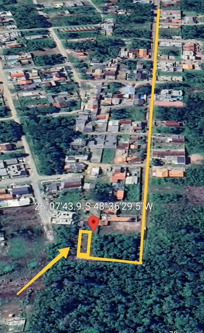 Foto 2 de Terreno / Lote à venda, 600m2 em Itapoa - SC