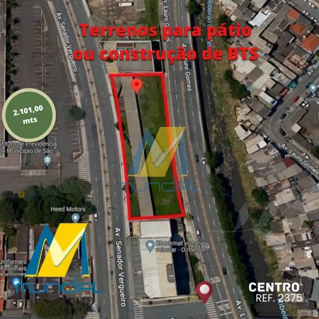 Terreno / Lote para alugar, 2101m2 em Rudge Ramos, Sao Bernardo Do Campo - SP - imagem 1 Foto 1 de Terreno / Lote para alugar, 2101m2 em Rudge Ramos, Sao Bernardo Do Campo - SP