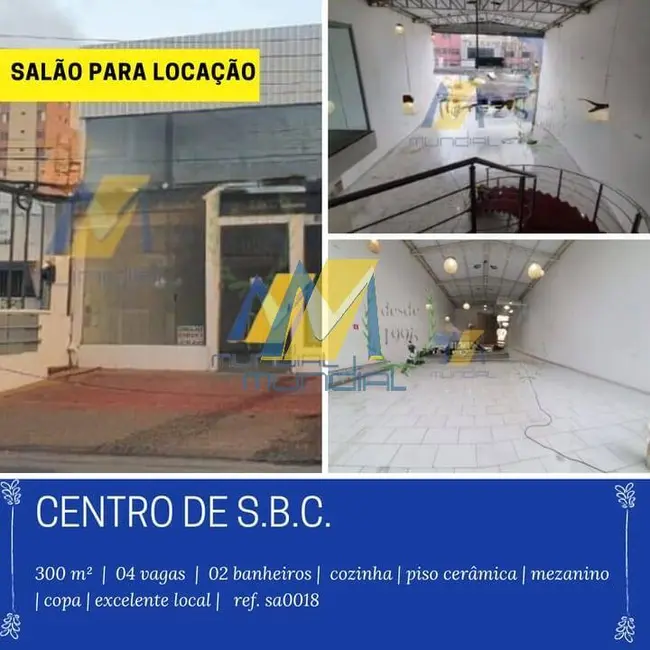 Sala Comercial para alugar, 300m2 em Centro, Sao Bernardo Do Campo - SP - imagem 1 Foto 1 de Sala Comercial para alugar, 300m2 em Centro, Sao Bernardo Do Campo - SP