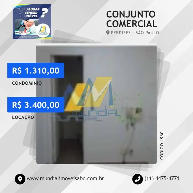 Foto 1 de Sala Comercial para alugar, 74m2 em Perdizes, São Paulo - SP