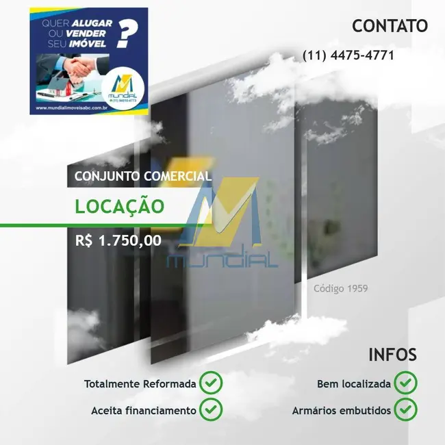 Foto 1 de Sala Comercial para alugar, 37m2 em Perdizes, São Paulo - SP