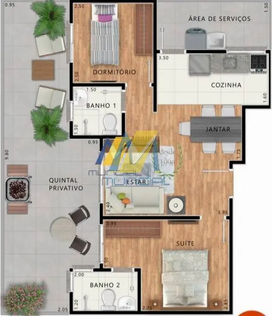 Apartamento com 2 quartos à venda, 51m2 em Vila Curuçá, Santo Andre - SP - imagem 5 Foto 5 de Apartamento com 2 quartos à venda, 51m2 em Vila Curuçá, Santo Andre - SP