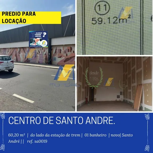 Sala Comercial para alugar, 60m2 em Centro, Santo Andre - SP - imagem 1 Foto 1 de Sala Comercial para alugar, 60m2 em Centro, Santo Andre - SP