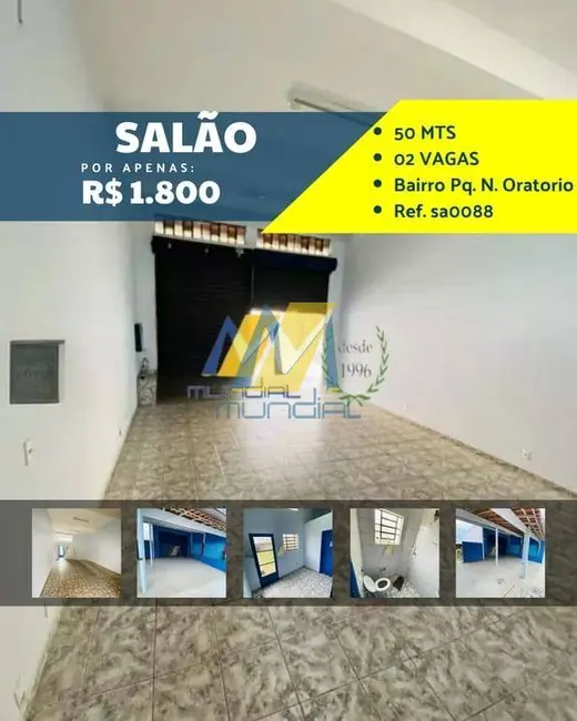 Foto 1 de Sala Comercial para alugar, 50m2 em Parque Novo Oratório, Santo Andre - SP