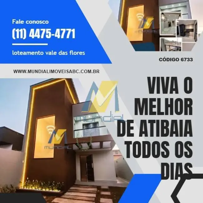 Foto 1 de Sobrado com 3 quartos à venda em Loteamento Vale das Flores, Atibaia - SP