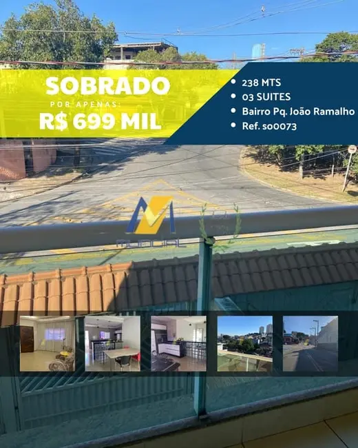 Casa com 3 quartos à venda, 238m2 em Parque João Ramalho, Santo Andre - SP - imagem 1 Foto 1 de Casa com 3 quartos à venda, 238m2 em Parque João Ramalho, Santo Andre - SP