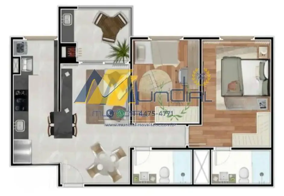 Apartamento com 3 quartos à venda, 83m2 em Casa Branca, Santo Andre - SP - imagem 8 Foto 8 de Apartamento com 3 quartos à venda, 83m2 em Casa Branca, Santo Andre - SP