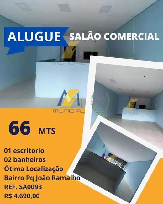Foto 1 de Sala Comercial para alugar, 66m2 em Vila Curuçá, Santo Andre - SP