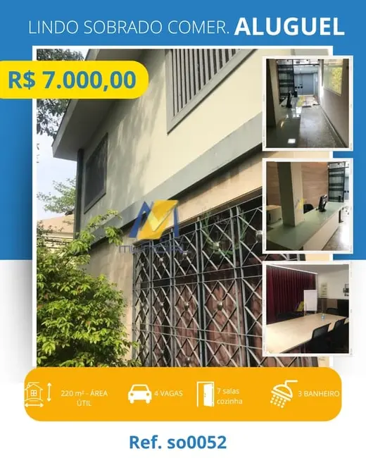 Foto 1 de Sala Comercial para alugar, 220m2 em Paraíso, Santo Andre - SP