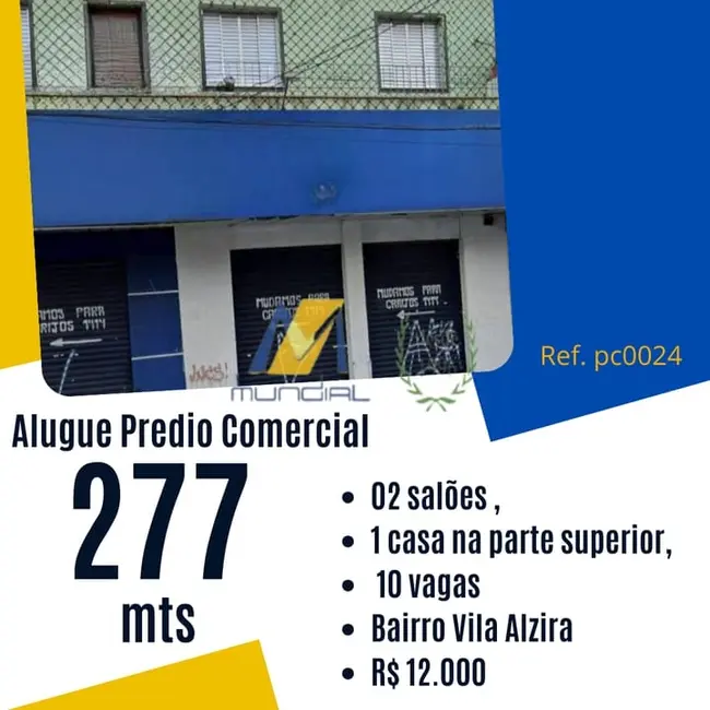 Sala Comercial para alugar, 277m2 em Vila Alzira, Santo Andre - SP - imagem 1 Foto 1 de Sala Comercial para alugar, 277m2 em Vila Alzira, Santo Andre - SP