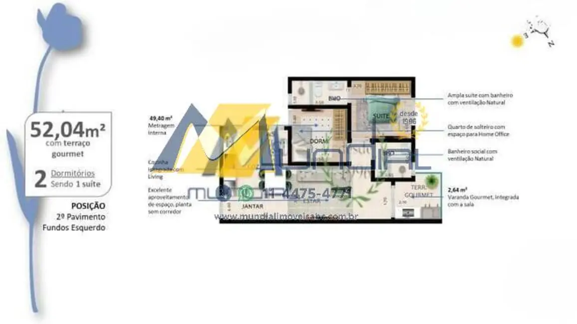 Apartamento com 2 quartos à venda, 50m2 em Vila Curuçá, Santo Andre - SP - imagem 6 Foto 6 de Apartamento com 2 quartos à venda, 50m2 em Vila Curuçá, Santo Andre - SP