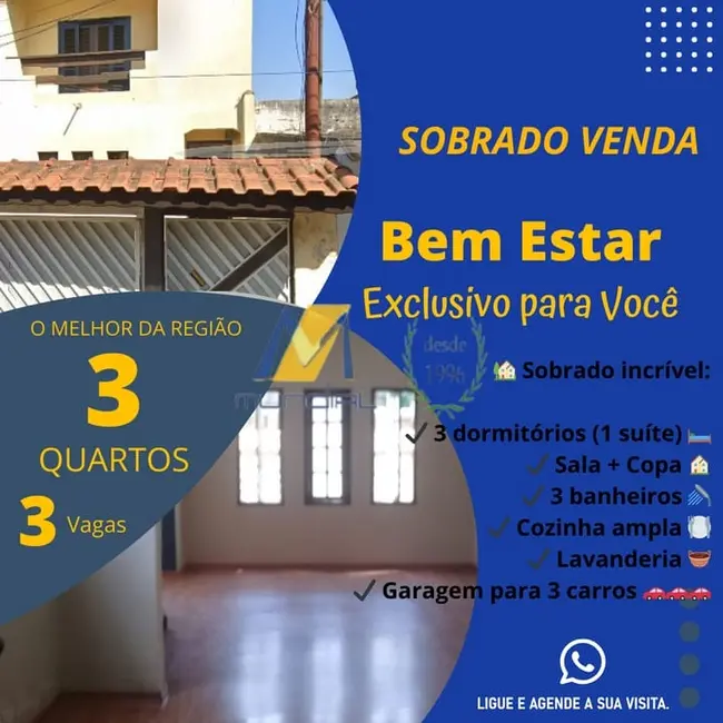 Foto 1 de Casa com 3 quartos à venda, 100m2 em Jardim Rodolfo Pirani, São Paulo - SP