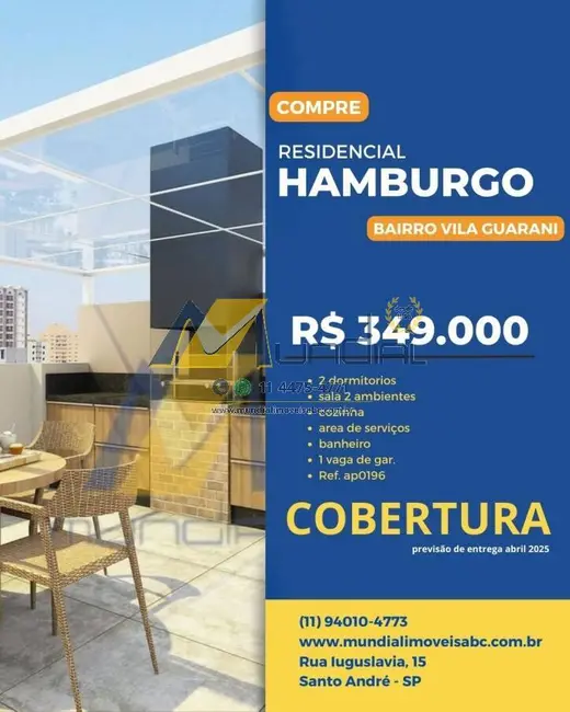 Apartamento com 2 quartos à venda, 116m2 em Vila Guarani, Santo Andre - SP - imagem 1 Foto 1 de Apartamento com 2 quartos à venda, 116m2 em Vila Guarani, Santo Andre - SP