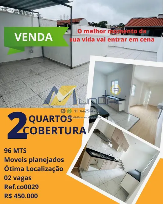Foto 2 de Apartamento com 2 quartos à venda, 96m2 em Vila Scarpelli, Santo Andre - SP