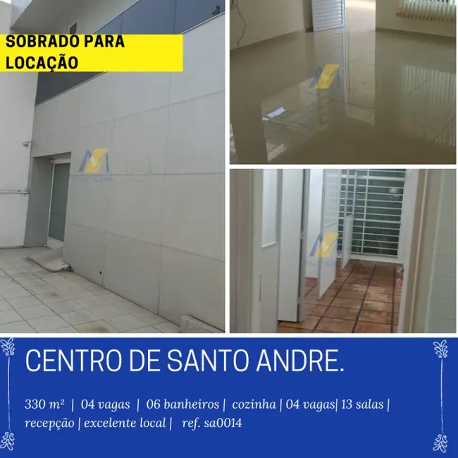 Foto 1 de Sala Comercial para alugar, 330m2 em Centro, Santo Andre - SP