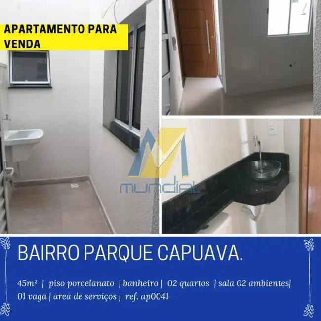 Foto 1 de Apartamento com 2 quartos à venda, 45m2 em Parque Capuava, Santo Andre - SP
