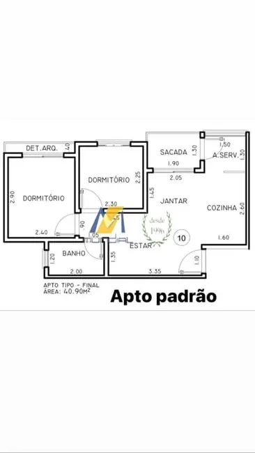 Apartamento com 2 quartos à venda, 41m2 em Vila Humaitá, Santo Andre - SP - imagem 6 Foto 6 de Apartamento com 2 quartos à venda, 41m2 em Vila Humaitá, Santo Andre - SP