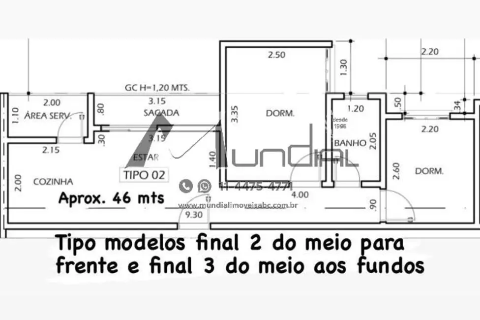 Apartamento com 2 quartos à venda, 46m2 em Vila Sacadura Cabral, Santo Andre - SP - imagem 8 Foto 8 de Apartamento com 2 quartos à venda, 46m2 em Vila Sacadura Cabral, Santo Andre - SP